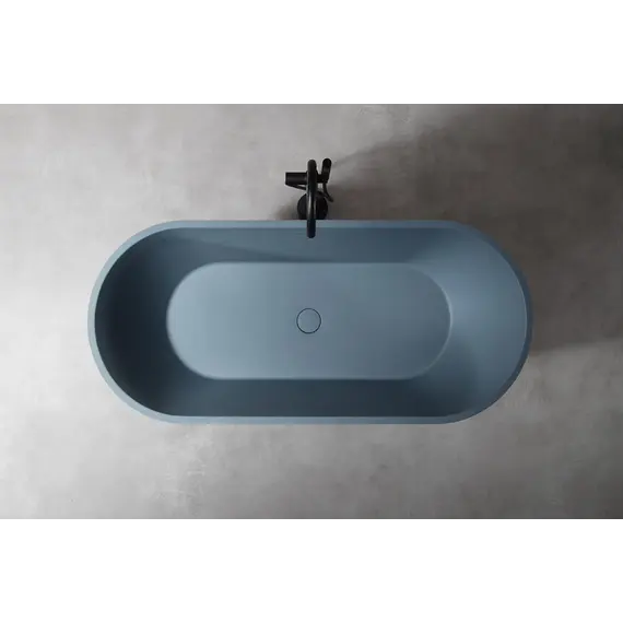 Ванна из искусственного камня ABBER Frankfurt 170х75 серая матовая