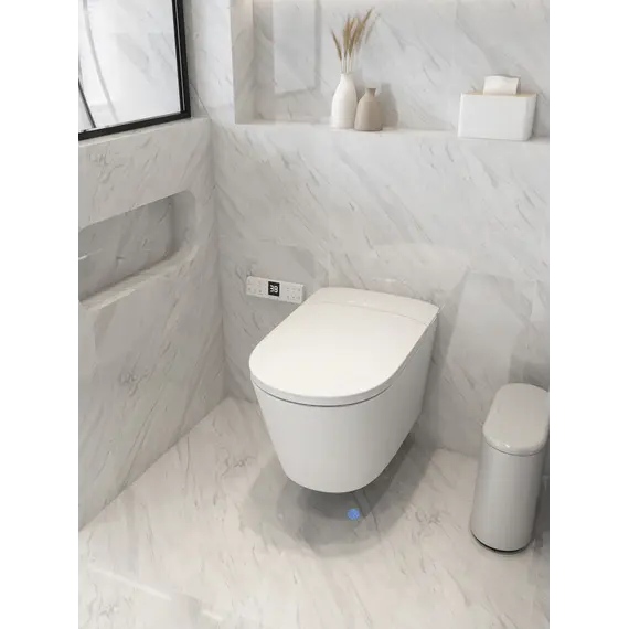 Электронный унитаз-биде ABBER Bequem AC1121S подвесной белый