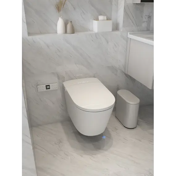 Электронный унитаз-биде ABBER Bequem AC1121S подвесной белый