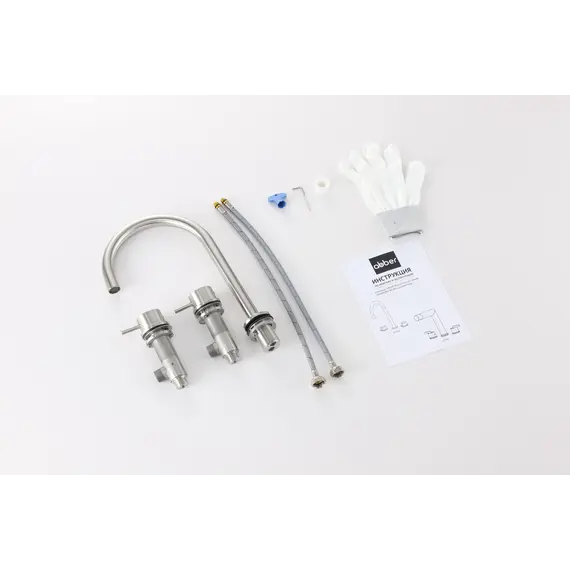 Смеситель ABBER Wasser Kreis 316 AF8108BST-M для раковины, сталь брашированная