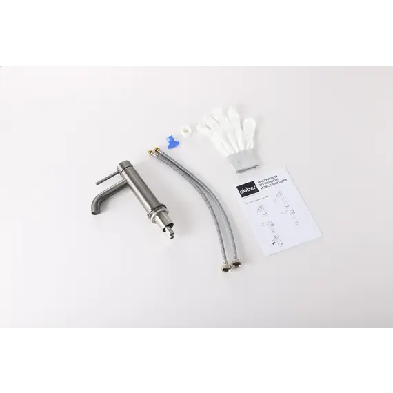 Смеситель ABBER Wasser Kreis 316 AF8110BGG для раковины, оружейная сталь брашированная