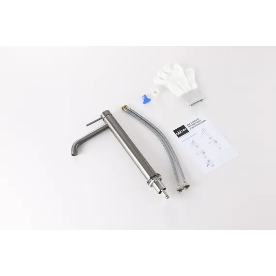 Смеситель ABBER Wasser Kreis 316 AF8111BGG-L для накладной раковины, оружейная сталь брашированная