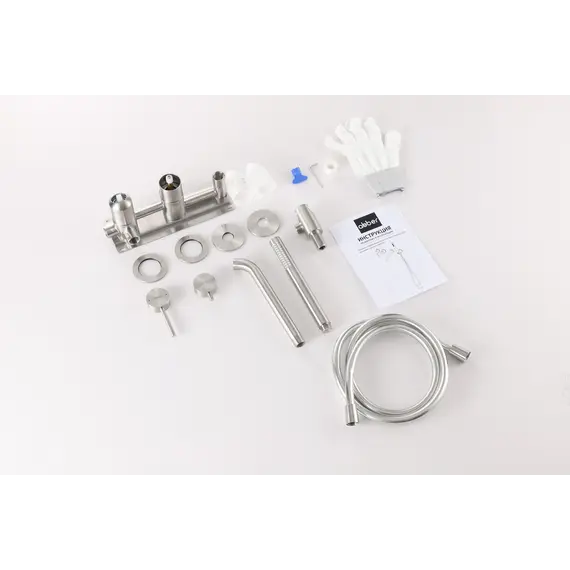 Смеситель ABBER Wasser Kreis 316 AF8130BST для ванны скрытого монтажа, сталь брашированная