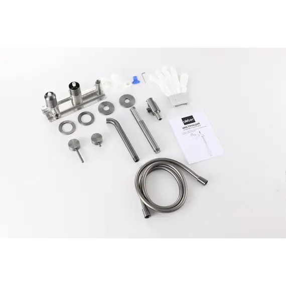 Смеситель ABBER Wasser Kreis 316 AF8130BGG для ванны скрытого монтажа, оружейная сталь брашированная