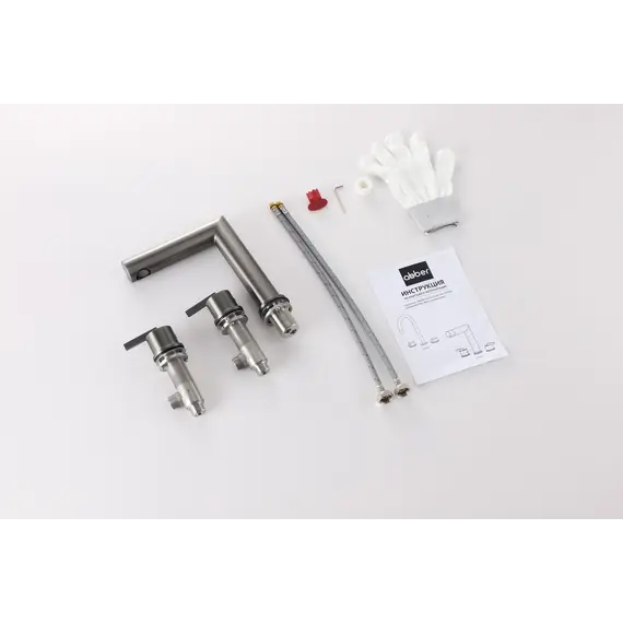 Смеситель ABBER Perfekte 316 AF8A08BGG для раковины, оружейная сталь брашированная