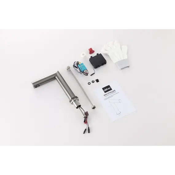 Смеситель ABBER Perfekte 316 AF8A101BGGS сенсорный для раковины, оружейная сталь брашированная