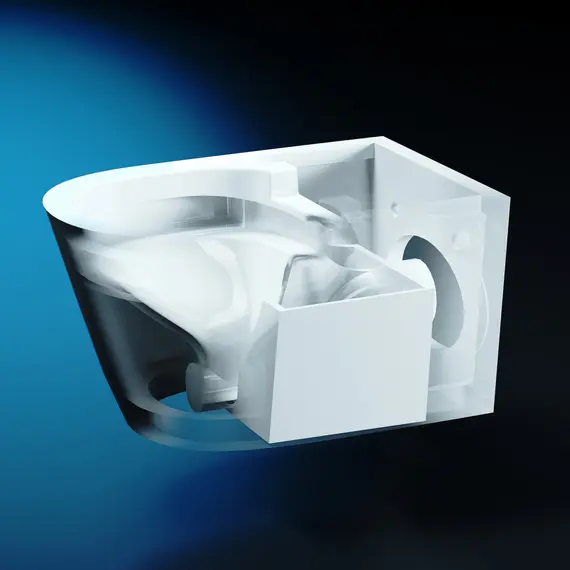 Комплект ABBER подвесной электронный унитаз-биде Bequem AC1119S с инсталляцией AC0101P2