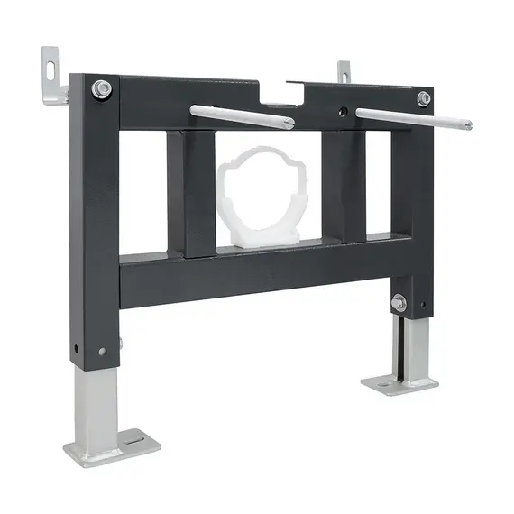 Комплект ABBER подвесной электронный унитаз-биде Rechteck AC1215S белый с импульсным смывом с инсталляцией AC0101P