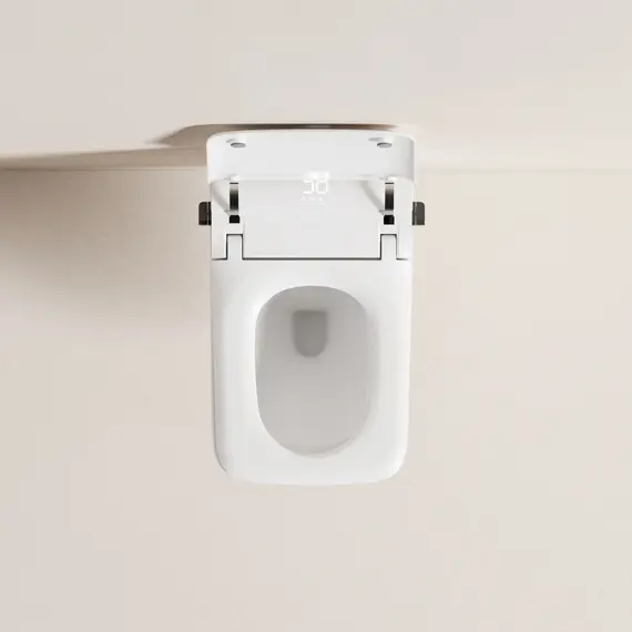 Комплект ABBER подвесной электронный унитаз-биде Rechteck AC1215S с инсталляцией AC0101P2