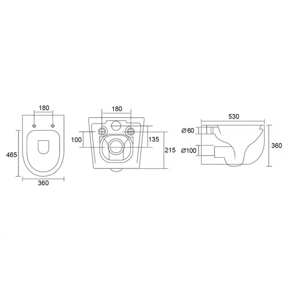 Унитаз ABBER Bequem AC1104TMB подвесной черный матовый, безободковый, смыв торнадо