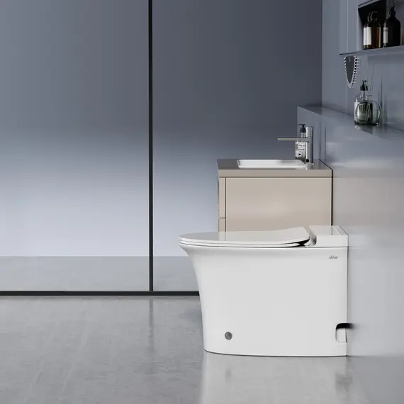 Унитаз ABBER Bequem AC1125P напольный белый с импульсным смывом