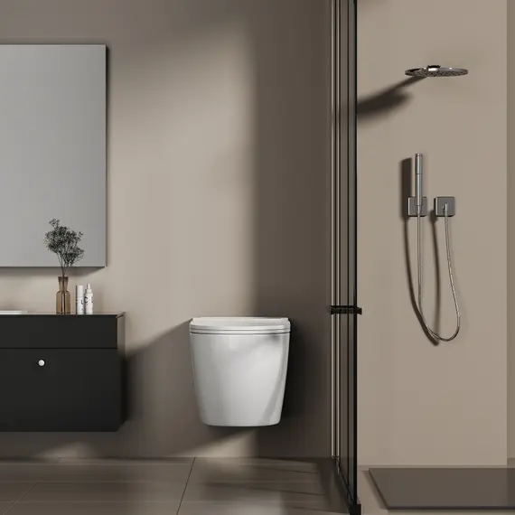 Унитаз ABBER Bequem AC1126P подвесной белый с импульсным смывом