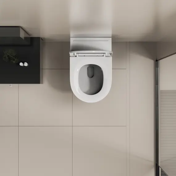 Унитаз ABBER Bequem AC1126P подвесной белый с импульсным смывом