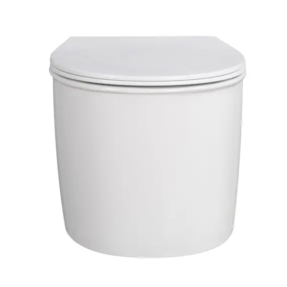 Унитаз ABBER Bequem AC1127 подвесной белый, безободковый, смыв торнадо и струйный смыв