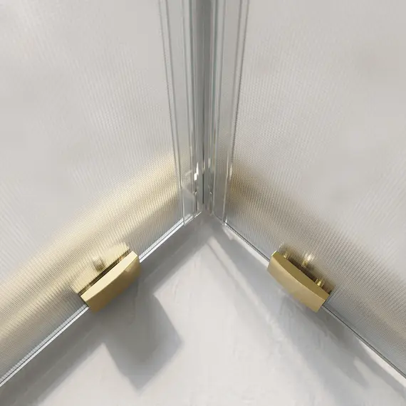 Душевой уголок BelBagno LUCE-A-2-90-P-ORO рифленое