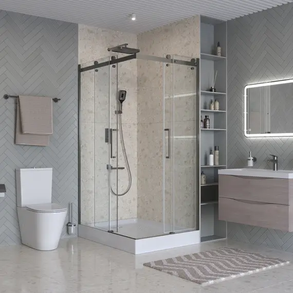 Душевой уголок BelBagno MARINO-2-AH-2-120/90-C-GM