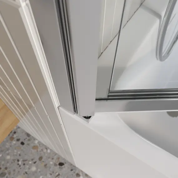 Душевая шторка на ванну BelBagno LUCE-VF-11/-C-Cr