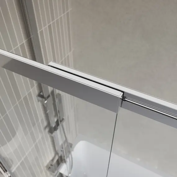 Душевая шторка на ванну BelBagno LUCE-VF-11/-C-Cr