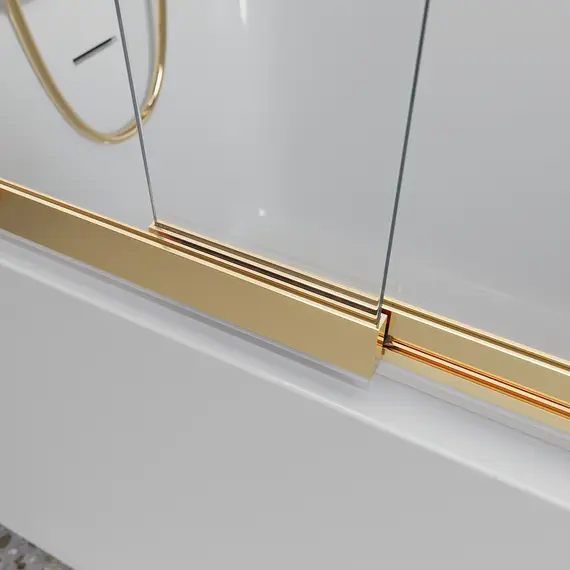 Душевая шторка на ванну BelBagno LUCE-VF-11/-C-ORO