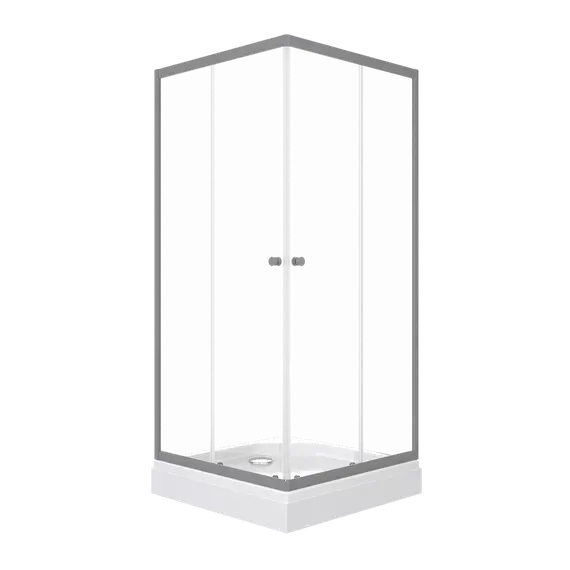 Душевое ограждение Triton "ВЕНТА-ГРАФИТ" , низкий поддон