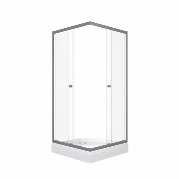 Душевое ограждение Triton "ВЕНТА-ГРАФИТ" , низкий поддон