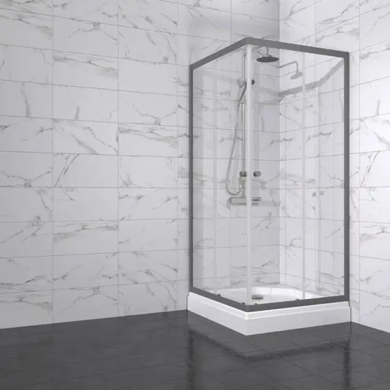 Душевое ограждение Triton "ВЕНТА-ГРАФИТ" , низкий поддон