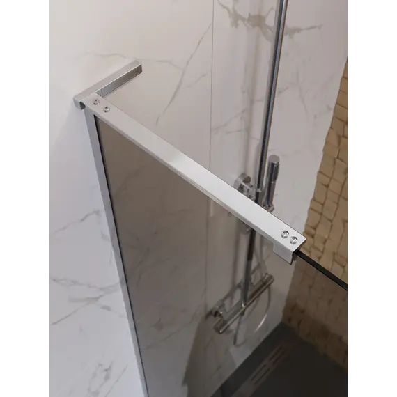 Душевая перегородка BelBagno UNO-L-1-TB-90/100-BR-Cr тонир/хром