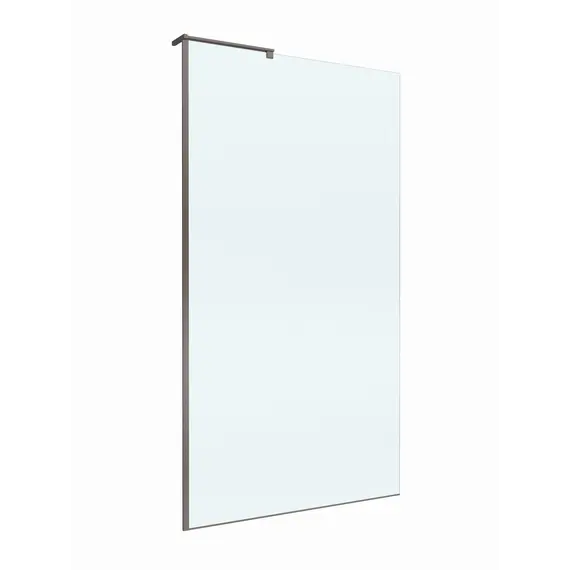 Душевая перегородка BelBagno UNO-L-1-TB/-C-GM прозр/оруж.сталь