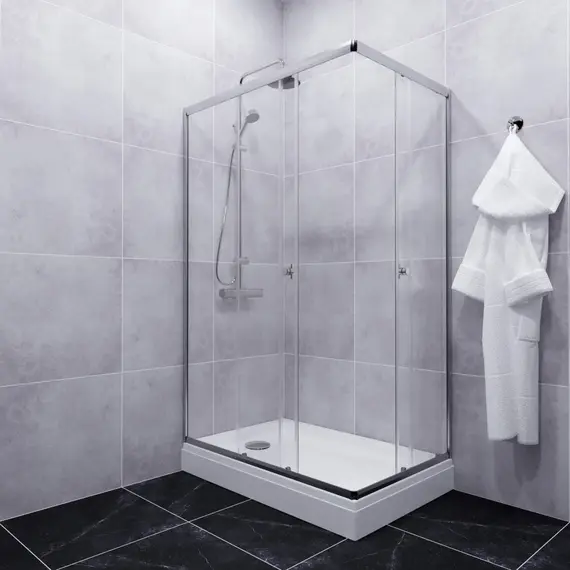 Душевое ограждение Triton "ВЕНТА-ХРОМ" , низкий поддон