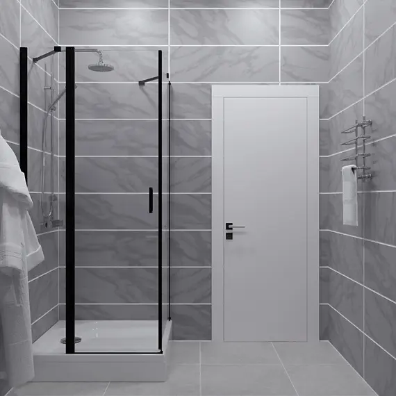 Душевое ограждение  Triton "ЙОТА-БЛЭК" (низкий поддон) 90х90 квадрат