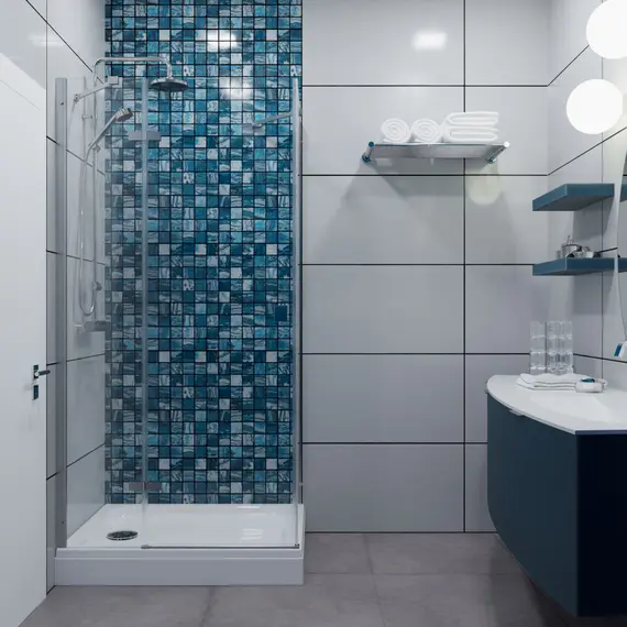 Душевое ограждение Triton "БРАВА-ХРОМ" 120х80 (низкий  поддон)