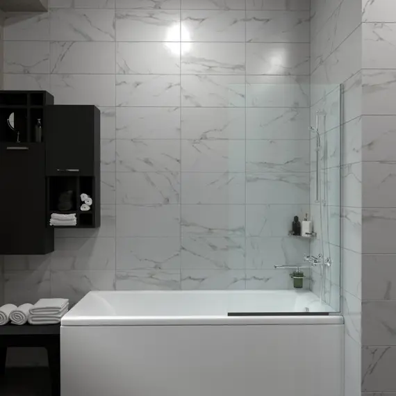 Штора на ванну Triton Статик хром