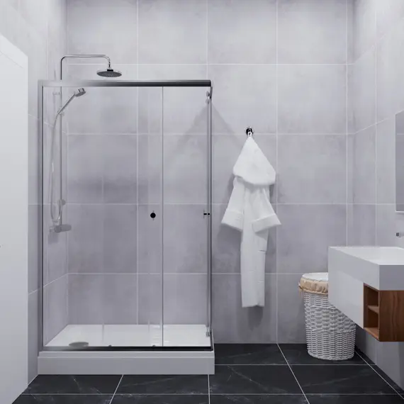 Душевое ограждение Triton "ВЕНТА-ХРОМ" , низкий поддон