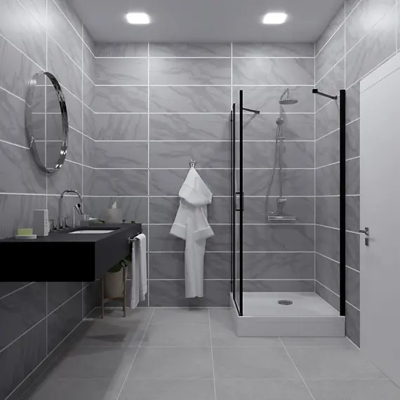 Душевое ограждение  Triton "ЙОТА-БЛЭК" (низкий поддон) 90х90 квадрат