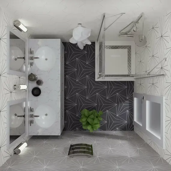 Душевое ограждение  Triton "ДЕЛЬТА-ХРОМ" (низкий поддон) 90х90 квадрат