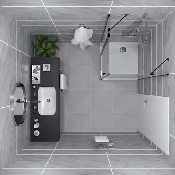 Душевое ограждение  Triton "ЙОТА-БЛЭК" (низкий поддон) 90х90 квадрат