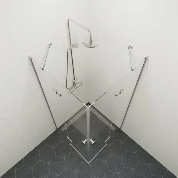 Душевое ограждение  Triton "ДЕЛЬТА-ХРОМ" (низкий поддон) 90х90 квадрат