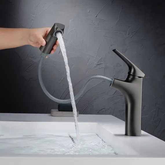 Смеситель для раковины Black&White UK7901MG