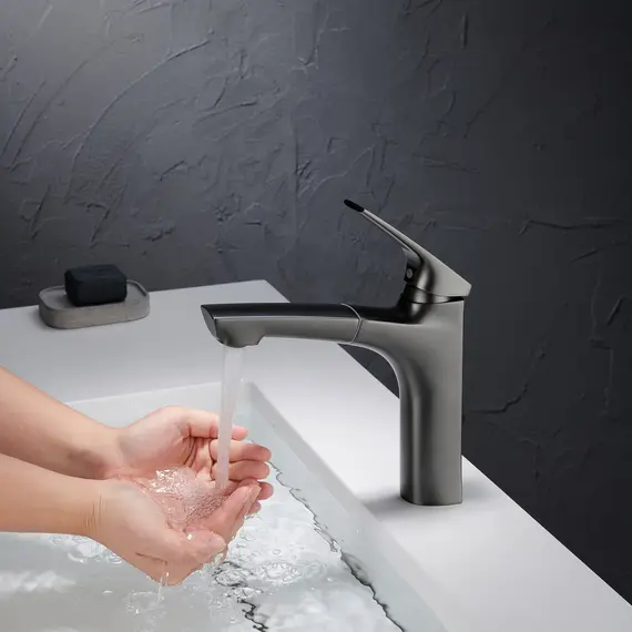 Смеситель для раковины Black&White UK7901MG