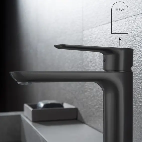 Смеситель для раковины Black&White UK8301B