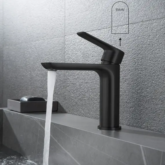 Смеситель для раковины Black&White UK8301B