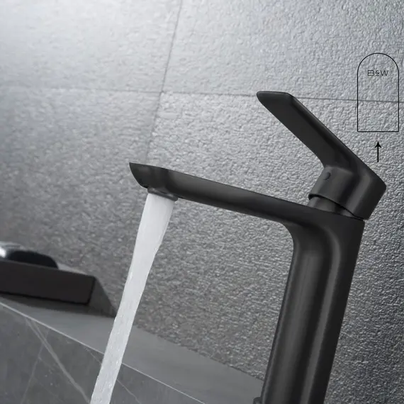 Смеситель для раковины Black&White UK8301B