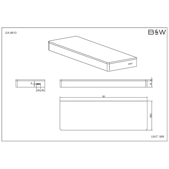 Полка Black & White GA-9610C
