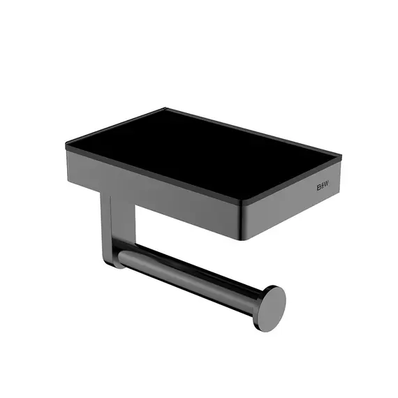 Полка и держатель для туалетной бумаги Black & White GA-9620GM
