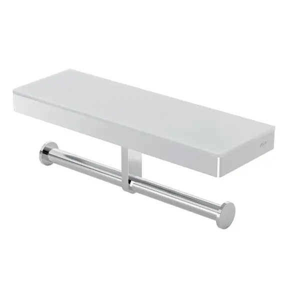 Полка и двойной держатель для туалетной бумаги Black & White GA-9622C