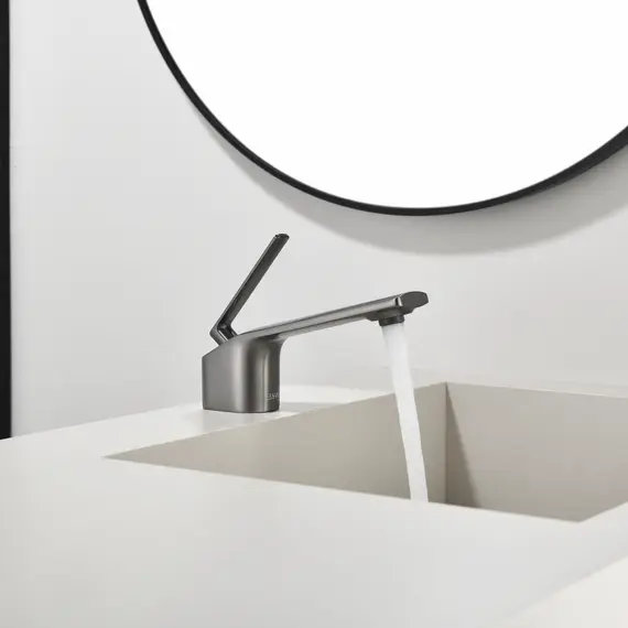 Смеситель для раковины Black&White GF-7104-GM