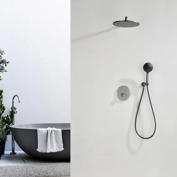 Встроенная душевая система Black & White GH-9201-GM