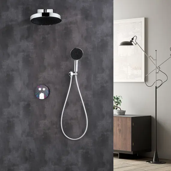 Встроенная душевая система Black & White GH-9401-MC