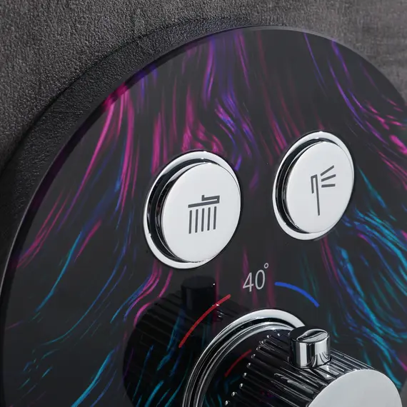 Встроенная душевая система Black & White GH-9401-MC