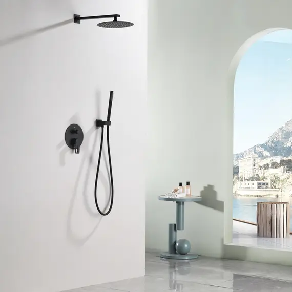 Встроенная душевая система Black & White GL-9105-MB